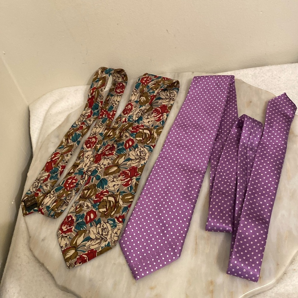 Givenchy selection couture and Canali silk ties lot